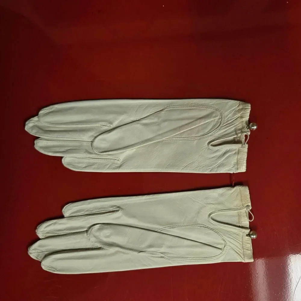 Striking Vintage Embroidered Kid Gloves